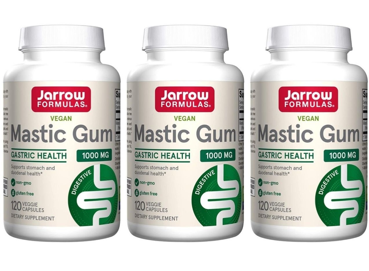[해외] 자로우 포뮬러스 매스틱 검 Mastic Gum 1000mg 120베지캡슐 X 3통세트