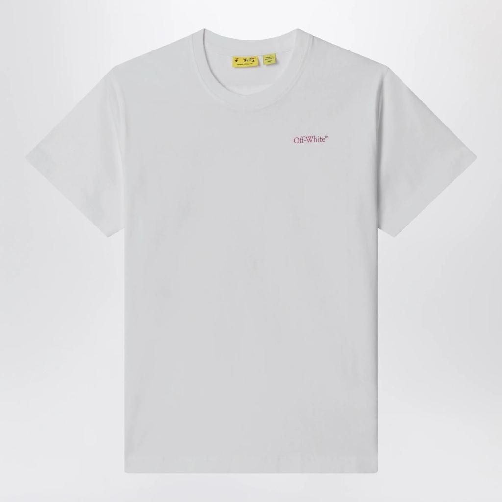 [해외] 오프화이트 White T shirt with logo print OGAA001S26JER005/XM_OFFW-1000_621-6 White  [관부가세포함]