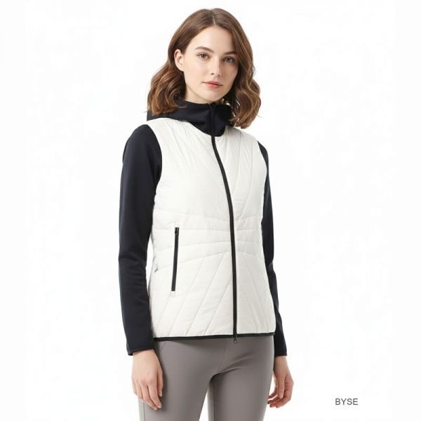 J.LINDEBERG 제이린드버그 여성 홀마 퀼트 하이브리드 후드 골프 자켓 GWOW10874-U040