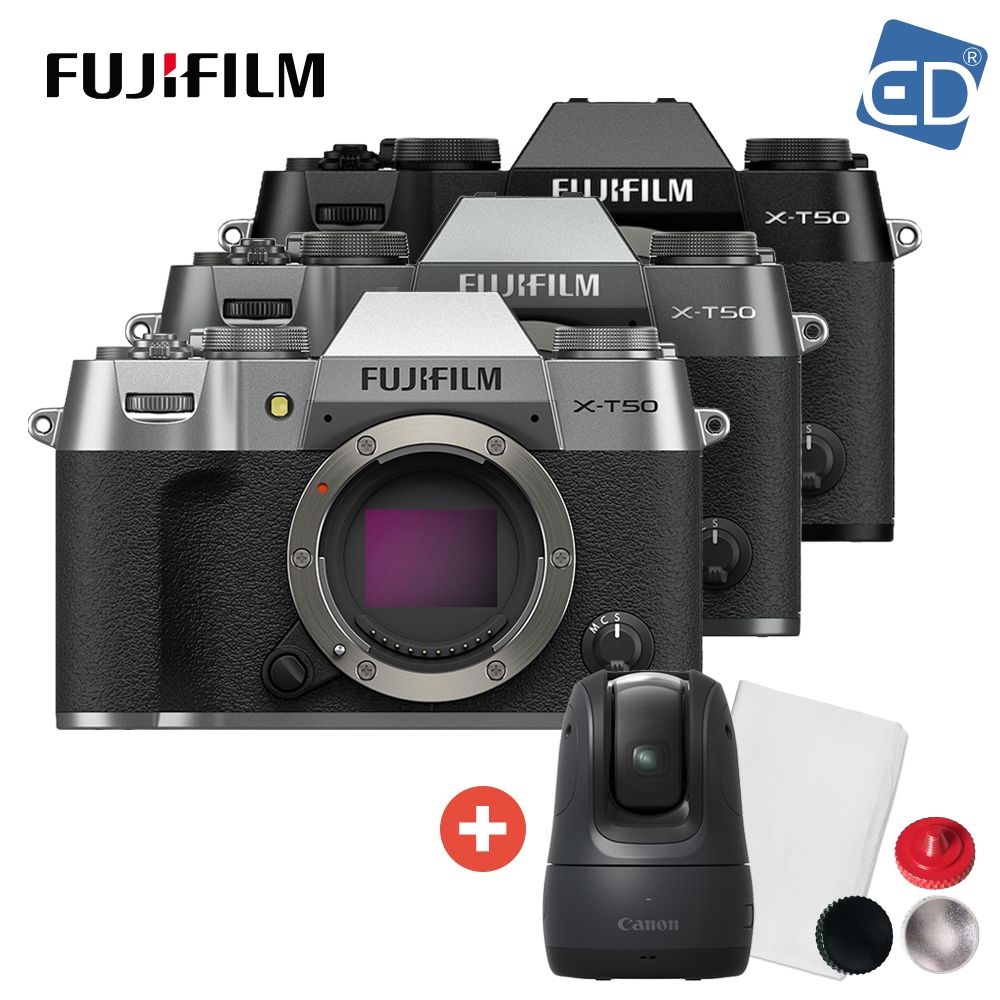 후지필름 정품 FUJIFILM X-T50 바디 미러리스 카메라 +캐논 파워샷 픽+호환용 셔터버튼+포켓융 /ED