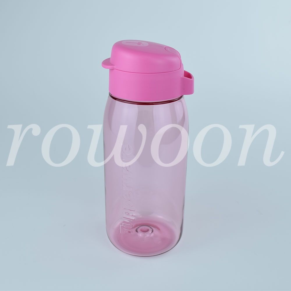 타파웨어 크리스탈 에코물통 550ml 핑크 트라이탄물통 플립캡 예쁜물통 식기세척기물통