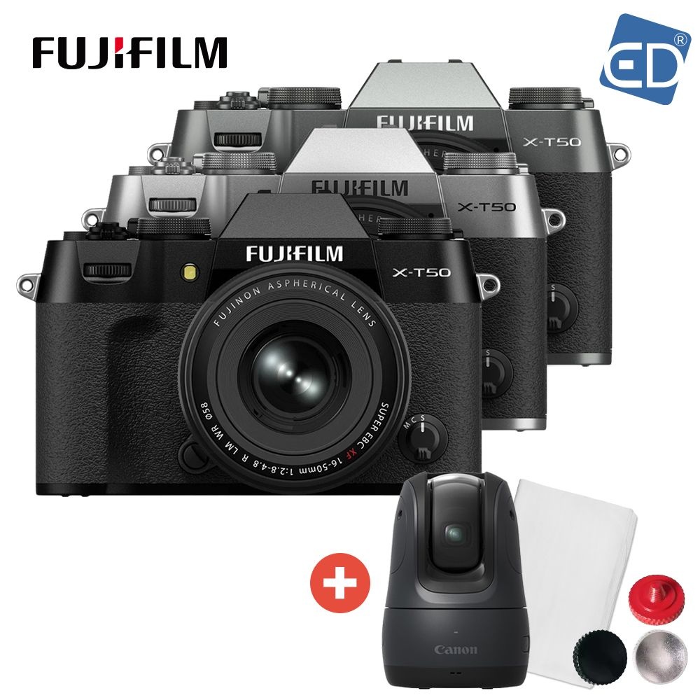 후지필름 정품 FUJIFILM X-T50 + XF16-50mm KIT +캐논 파워샷 픽+호환용 셔터버튼+포켓융 /ED
