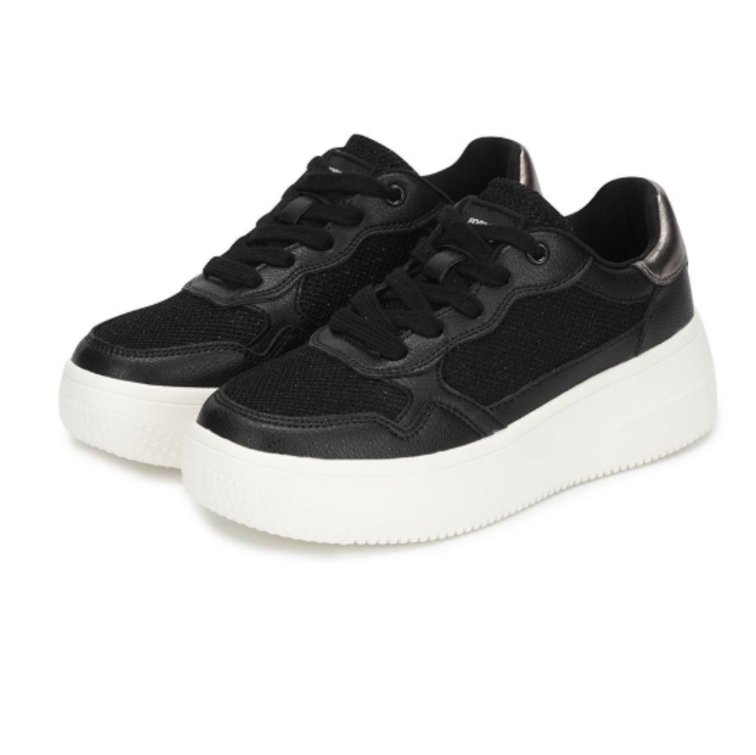 [롯데백화점] 포멜카멜레 소가죽 메쉬 스니커즈 블랙 FLG5F1SW501 (5cm) LE1221407536