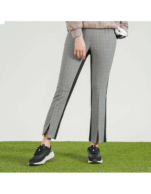 [백화점 정품] 엘르골프 여성바지 여성 세미부츠컷 체크팬츠_6I41607
