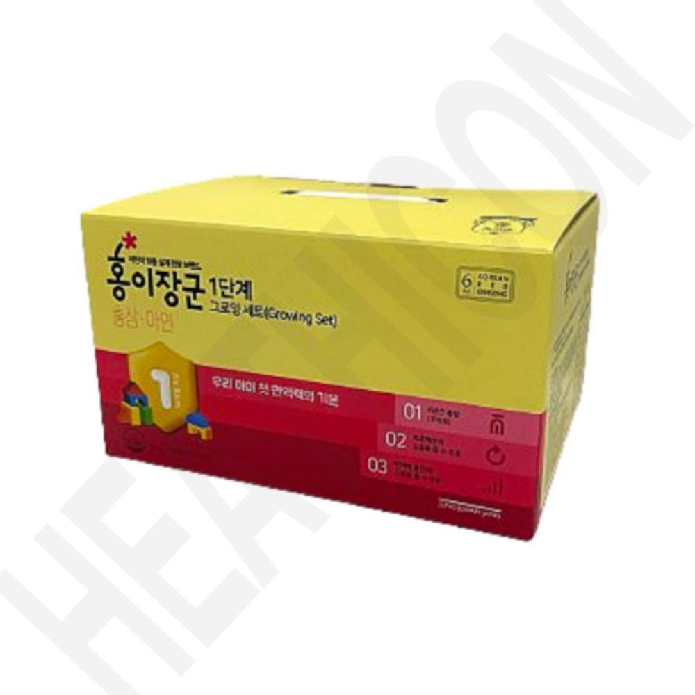 정관장 홍이장군 1단계 15mL x 90포 그로잉세트 /6년근홍삼 3~4세