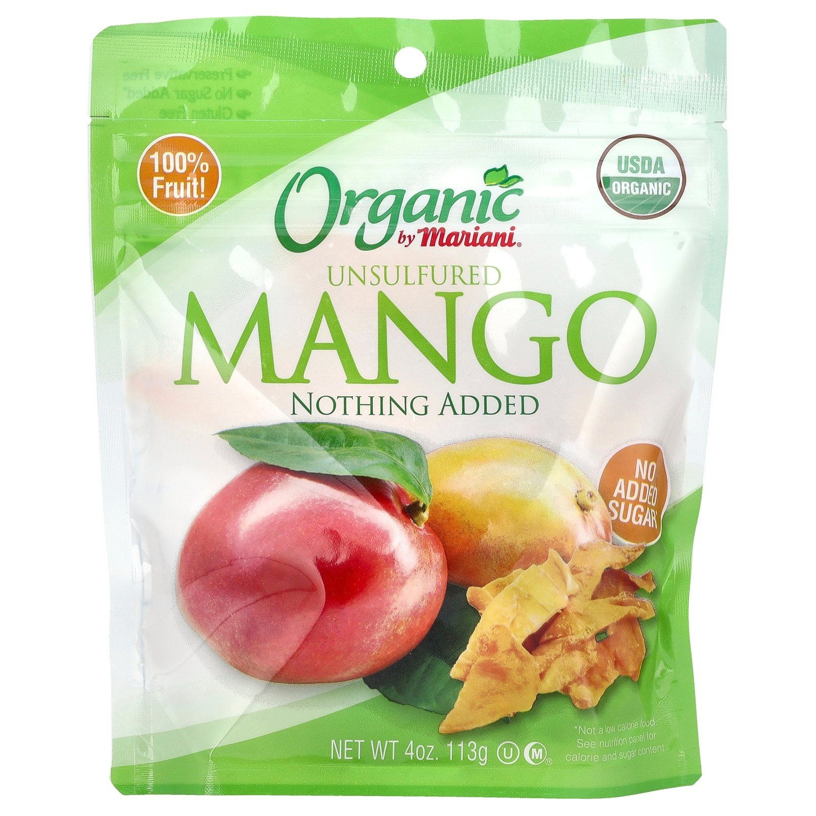 Mariani [해외] 마리아니 무황산 망고 4온스 113g Mariani Organic Unsulfured Mango 4oz
