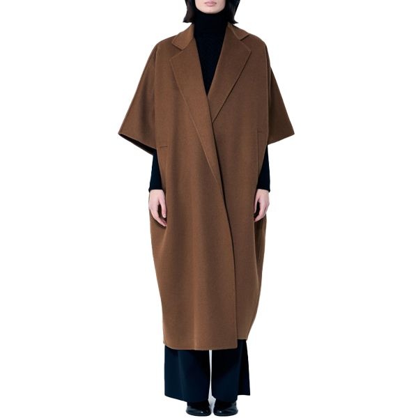 막스 마라 막스마라 26 SS 막스마라 GITANO 지타노 드레이프 케이프 코트 브라운 2511011051600 009