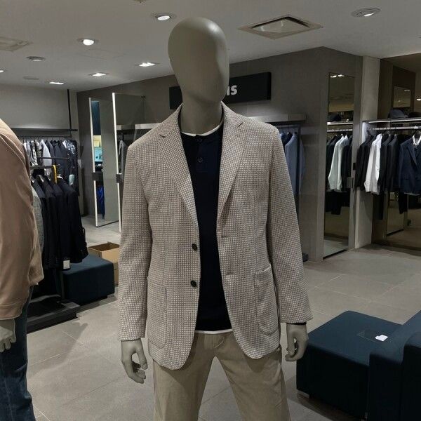 상세페이지 참조 [ROGATIS] [AK분당점] [로가디스] 이태리 FORTEX 미니멀 패턴 조직물 저지 재킷 RY6111P01A