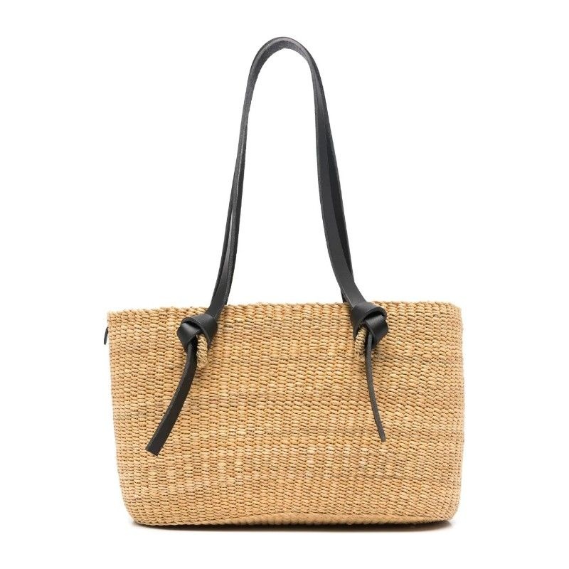 MUUN 무뉴 조로 노트 스트랩 위빙 스트로 쇼퍼백 ZORR COT NATURAL