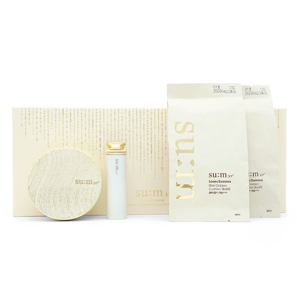 엘지생활건강 [숨37도] 숨 37도 로시크숨마 엘릭서 골든 쿠션 1호 & 립스틱 기획 세트 Y