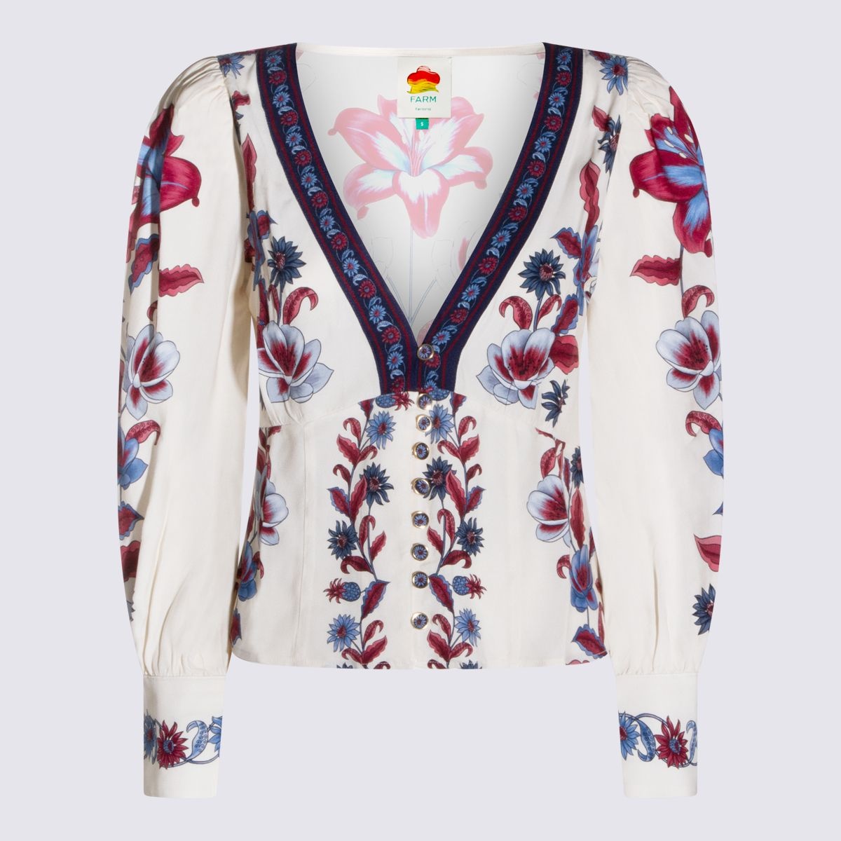 팜리오 26SS 팜리오 멀티 컬러 Malu 윈터 블라우스 35008326070