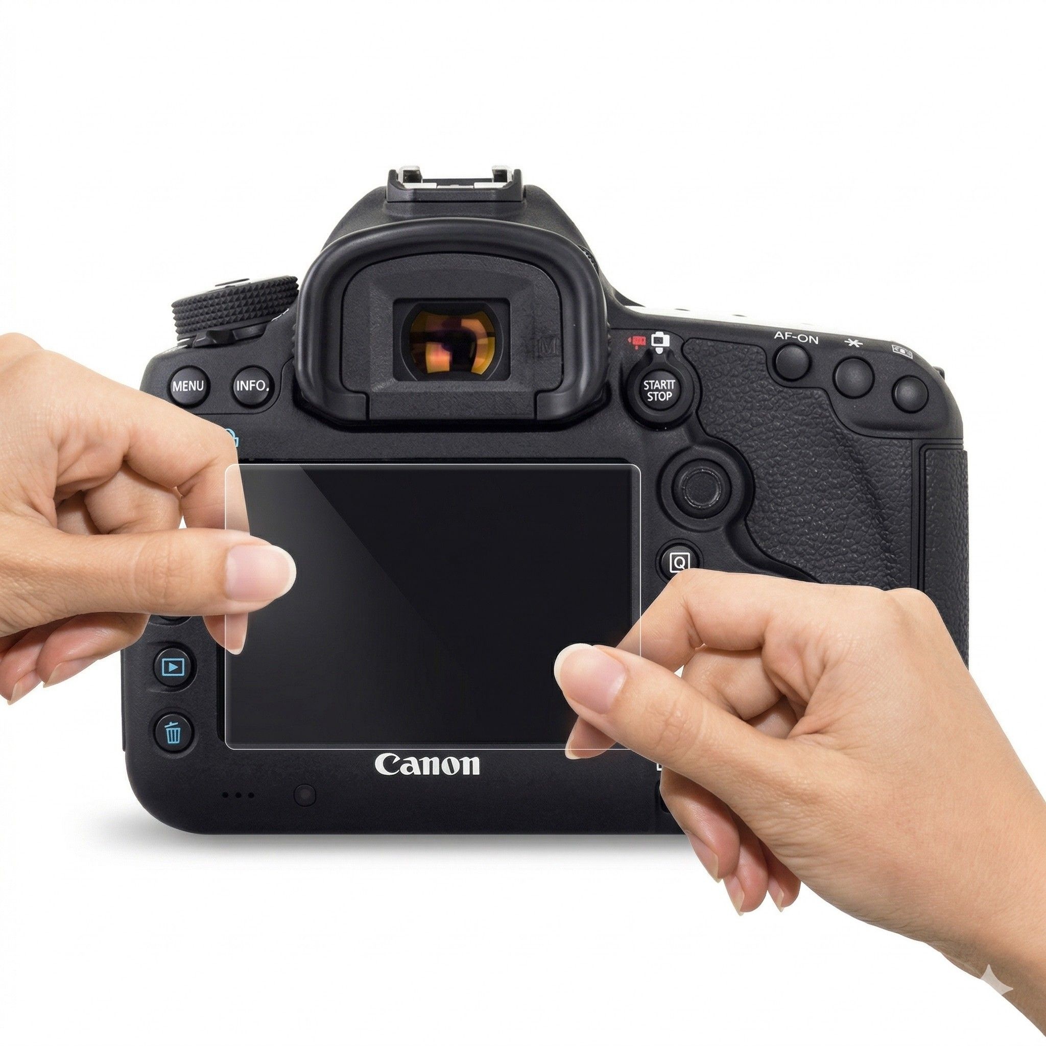 (주)에스에이치몰 버블 HD강화필름 2장 캐논 EOS 6D 액정보호 상단세트 한스밀 LCD보호필름 캐논호환보호필름