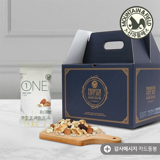 산과들에 하루견과 원데이라이트 100봉 선물세트 메시지카드동봉 783547