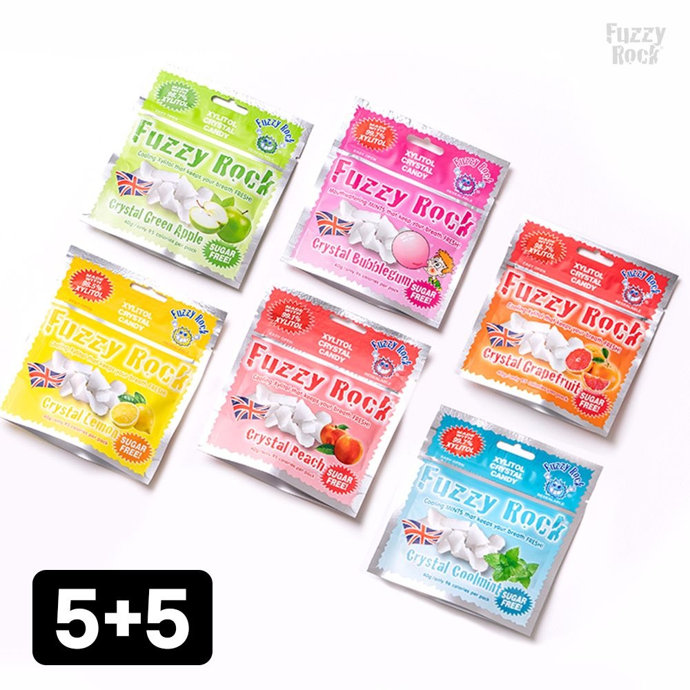 퍼지락 (현대Hmall) [퍼지락] 핀란드산 자일리톨 크리스탈 사탕 5봉+5봉(맛선택)