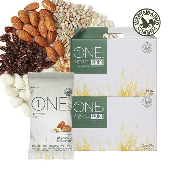 산과들에 하루견과 원데이라이트 30봉+30봉 견과선물세트 783561