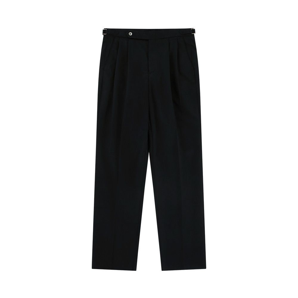 벨리프 Supima cotton adjust 2Pleats relaxed Chino Black 1242054