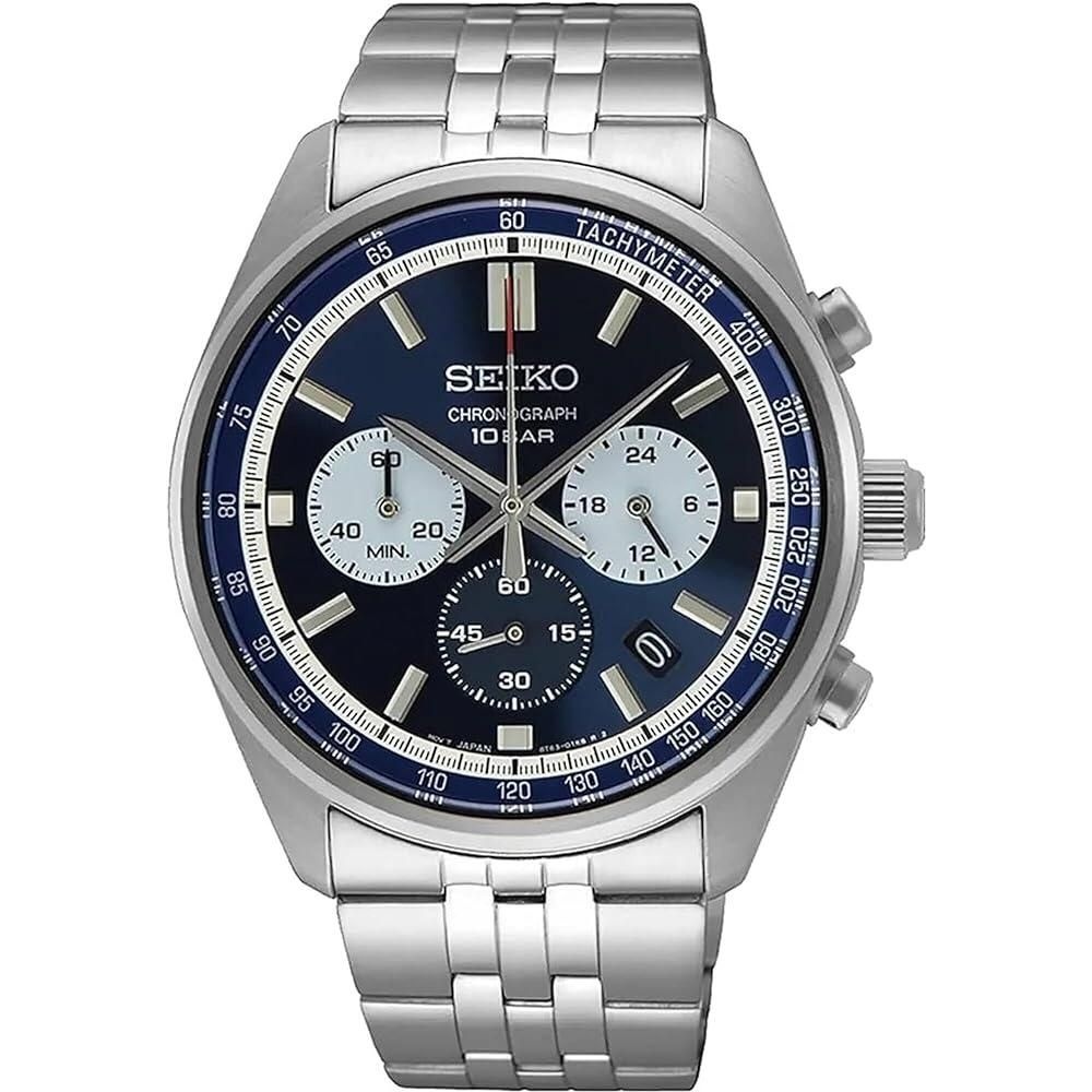 세이코 [해외] SEIKO 크로노그래프 쿼츠 블루 다이얼 남성용 시계 SSB427P1 171616
