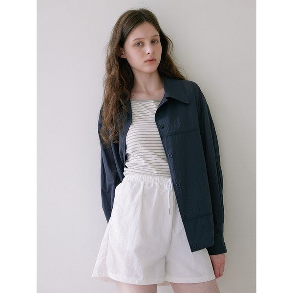 라미네즈 라미네즈 Nylon Rustle Windbreaker - Charcoal