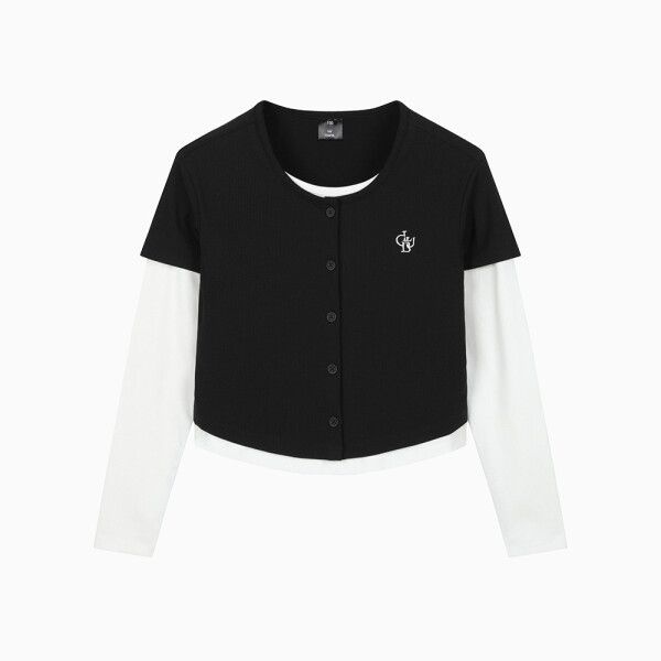 브랜디드라이프스타일코리아㈜ [행텐주니어 (패플)] [행텐주니어]행텐틴즈 여아 라운드넥 레이어드 티셔츠_100(14570-131-414-31)