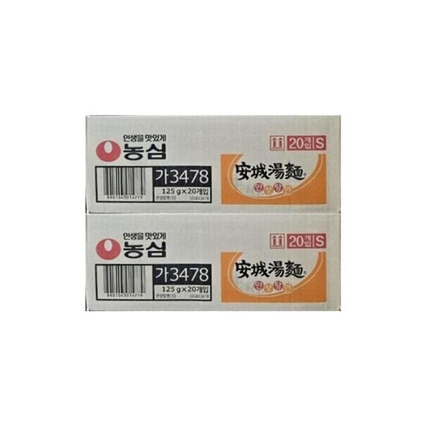 [셀러허브 식품] 농심 안성탕면 멀티팩 봉지라면 125g 40개