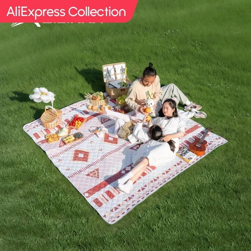[해외] 캠핑매트 AliExpress 컬렉션 BISINNA 초음파 기술 캠핑 피크닉 매트 야외 접이식 휴대용 두꺼운 기계 세탁기 홈 파크