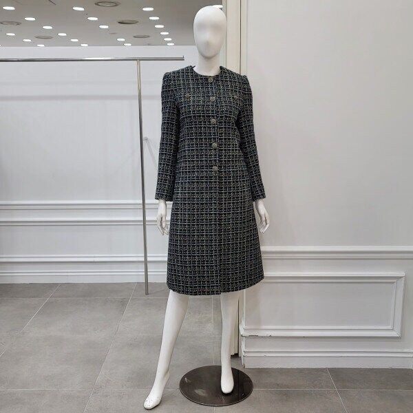 노카라 트위드 롱자켓 (MYAAWJ1010 MX1)IC
