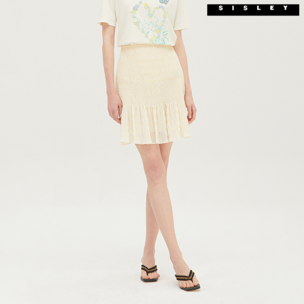 시슬리 로라 스모킹 미니 스커트 SASK42131 CR 724278