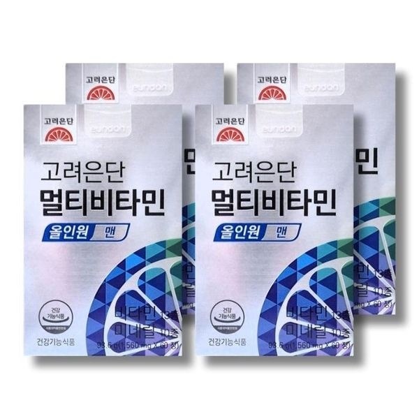 고려은단 멀티비타민 올인원 맨 1560mg 60정 4박스 /wb