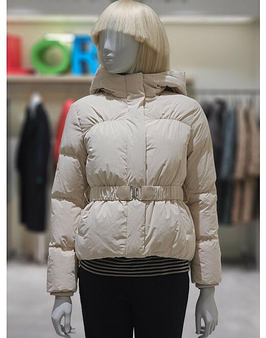 베네통 시슬리 후드 벨티드 패딩 점퍼 SAPD41361 503336