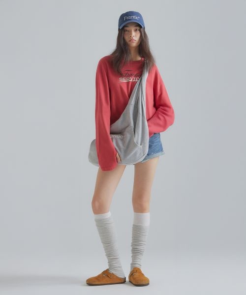 FRANTICSERVICE FRANTICSERVICE 파티나 워시드 볼캡 - 네이비