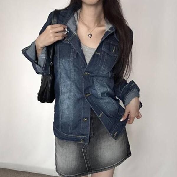 상세페이지참조 [셀러허브 여성] [라일리여성의류] Rly [CC910] IS-DN42 / 스탠다드핏 데님 자켓