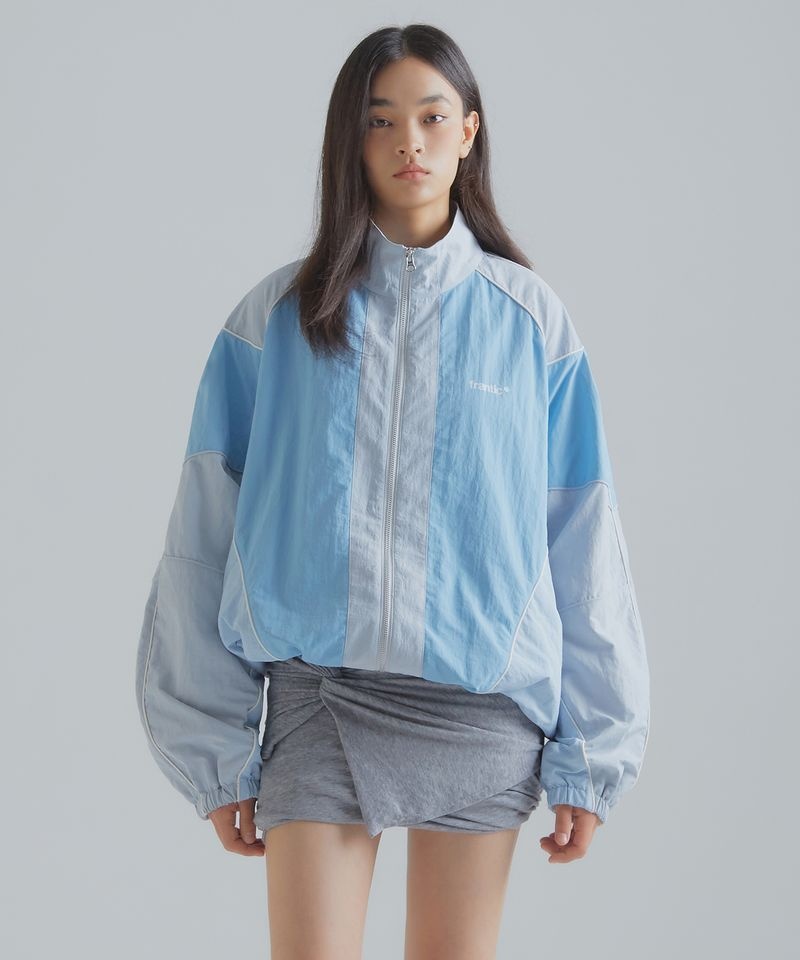 FRANTICSERVICE FRANTICSERVICE 빈티지 트리밍 윈드브레이커 그레이 FBEFW0JP01GY 3159685