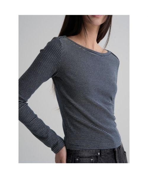 8SECONDS 에잇세컨즈 8 Seconds 8SECONDS 스트라이프 보트넥 저지탑 네이비 356241SMDR 441368