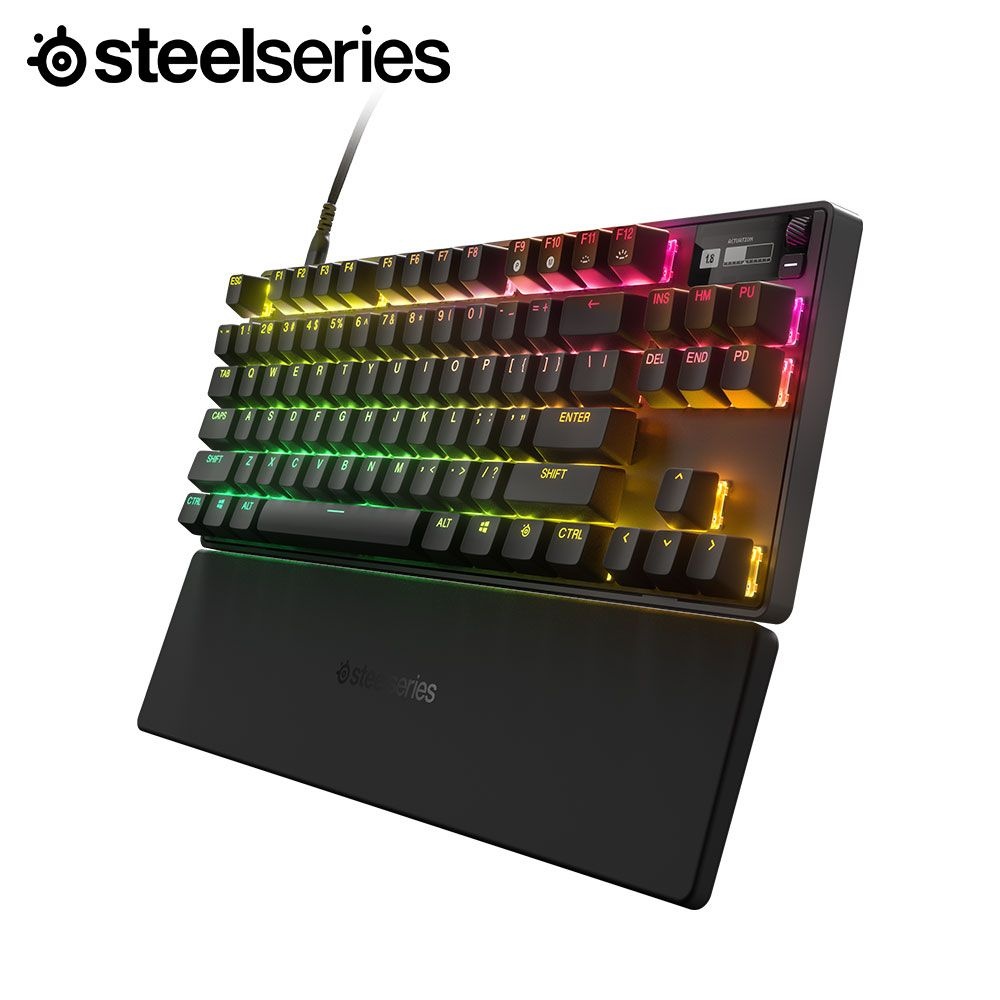 스틸시리즈 Apex Pro TKL (2023) US 기계식 유선 게이밍 키보드 감도조절 래피드트리거 동시입력 OLED 디스플레이 매크