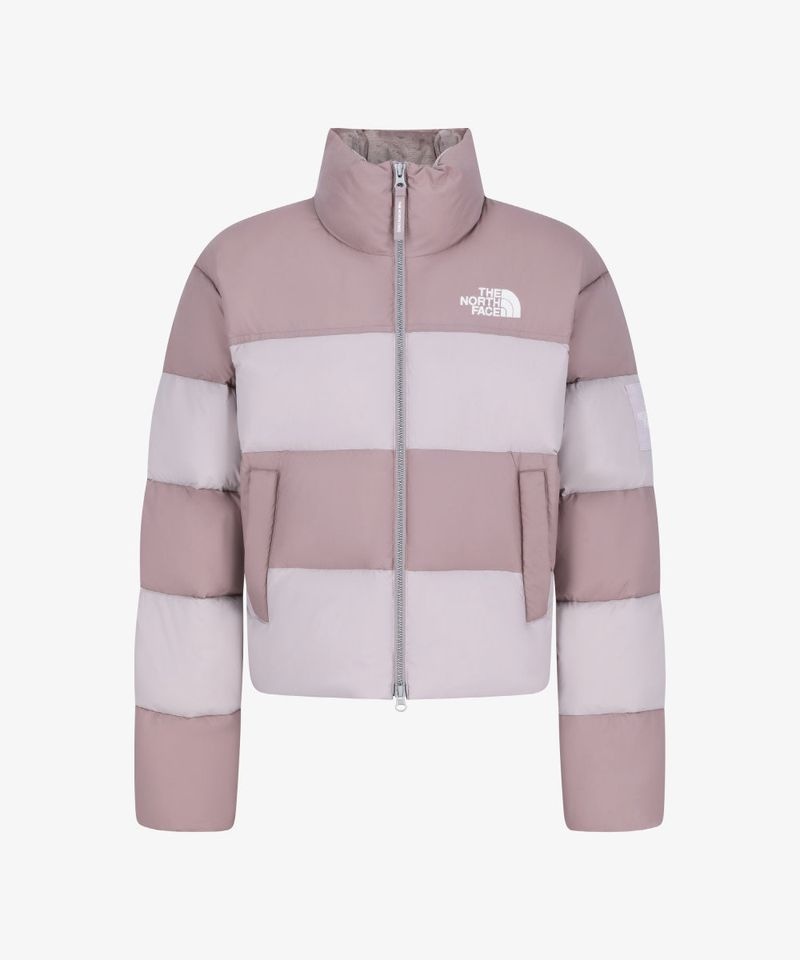 THE NORTH FACE 노스페이스 NJ1DR90J 화이트라벨 여성 레인보우 다운 자켓 RDS 그레이 ISH LILAC 432032