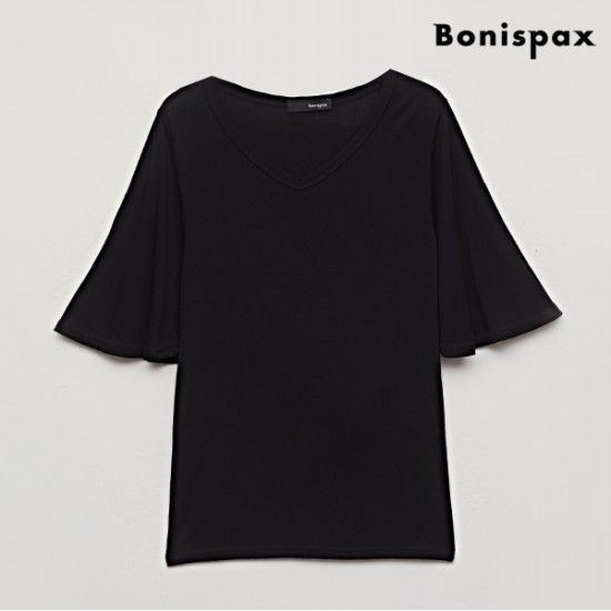 보니스팍스 보니스팍스 : | 데일리 심플 베이직 V넥 반팔 티셔츠 XO2LW016L0 510454