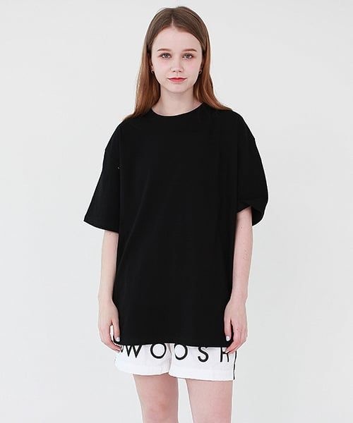 TRIPSHION <매장정품> TRIPSHION 20수 프리미엄 오버핏 티셔츠 - 블랙 TRIP20TSBLK 260987