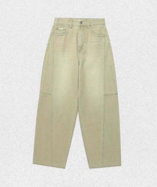 WACKY WILLY <매장정품> 와키윌리 WACKY WILLY 우먼스 벌룬핏 데님팬츠 카키 WA2601PT76KH 1442670