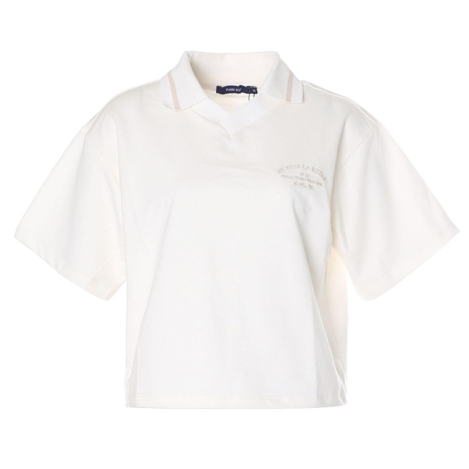 [롯데백화점] 클라이드앤 여성 카라 배색 반팔티셔츠 FPBTS736F