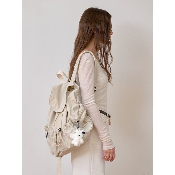 라미네즈 라미네즈 키링증정 Rustle String Backpack - Beige