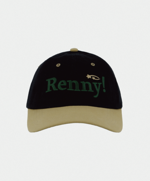 RENNYRENNIE RENNYRENNIE RENNY TWO TONE LOGO BALL CAP GROUND AND BLACK