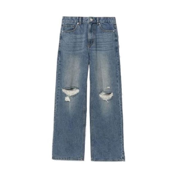 에잇세컨즈 [매장정품] 에잇세컨즈 데미지 스트레이트 경량데님 블루 (356321CMFP)