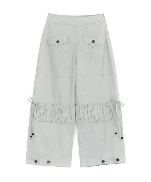 HUG YOUR SKIN 매장정품 허그유어스킨 HUG YOUR SKIN 셔링 플랩 팬츠 그레이 26SSPT07GR 149549