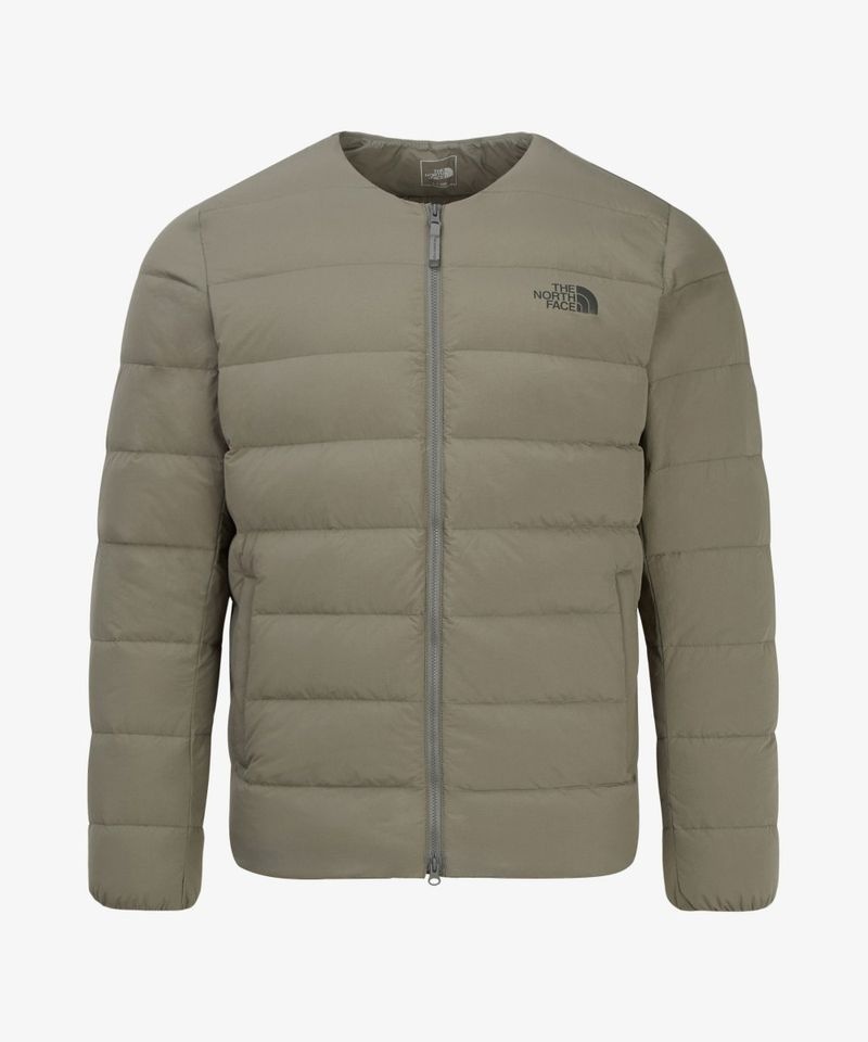 THE NORTH FACE 노스페이스 NJ1DR54B 남성 포플러 다운 가디건 그레이 ISH 카키 432082
