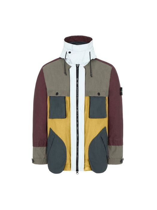 STONE ISLAND STONE ISLAND [스톤 아일랜드] 15주년 TELA PLACCATA 컬러 포켓 내피 후드 자켓 멀티 711542155 V0034