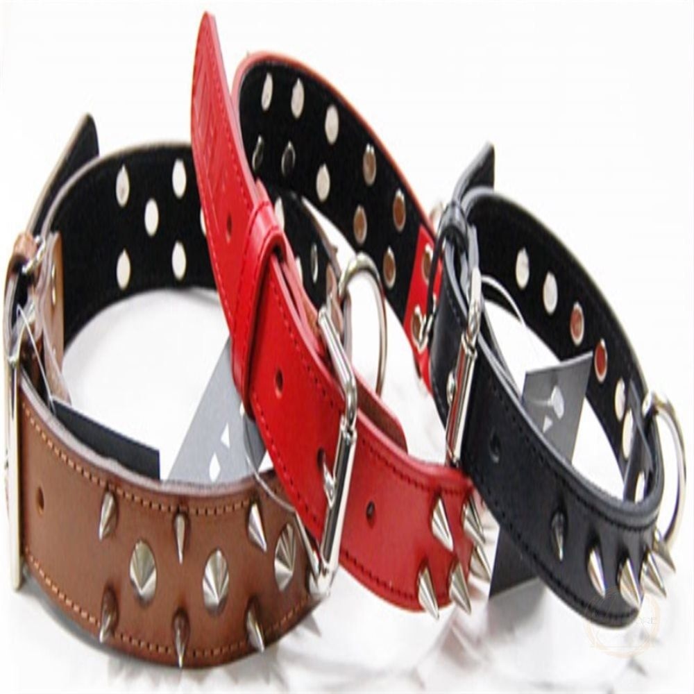 [오늘출발] 무지스토어 아델라 대형견용 징가죽 목줄 35MM 브라운 개목줄 강아지목줄 소형견가죽리드줄