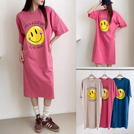 위쉬몰 LI 굿데이스마일원피스(X508H603) 빅사이즈