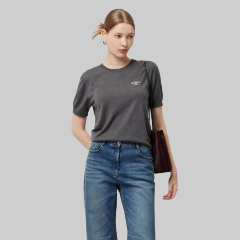 시슬리 <매장정품> SISLEY 시슬리 울 하프 슬리브 니트 SAKPE3541 1406998