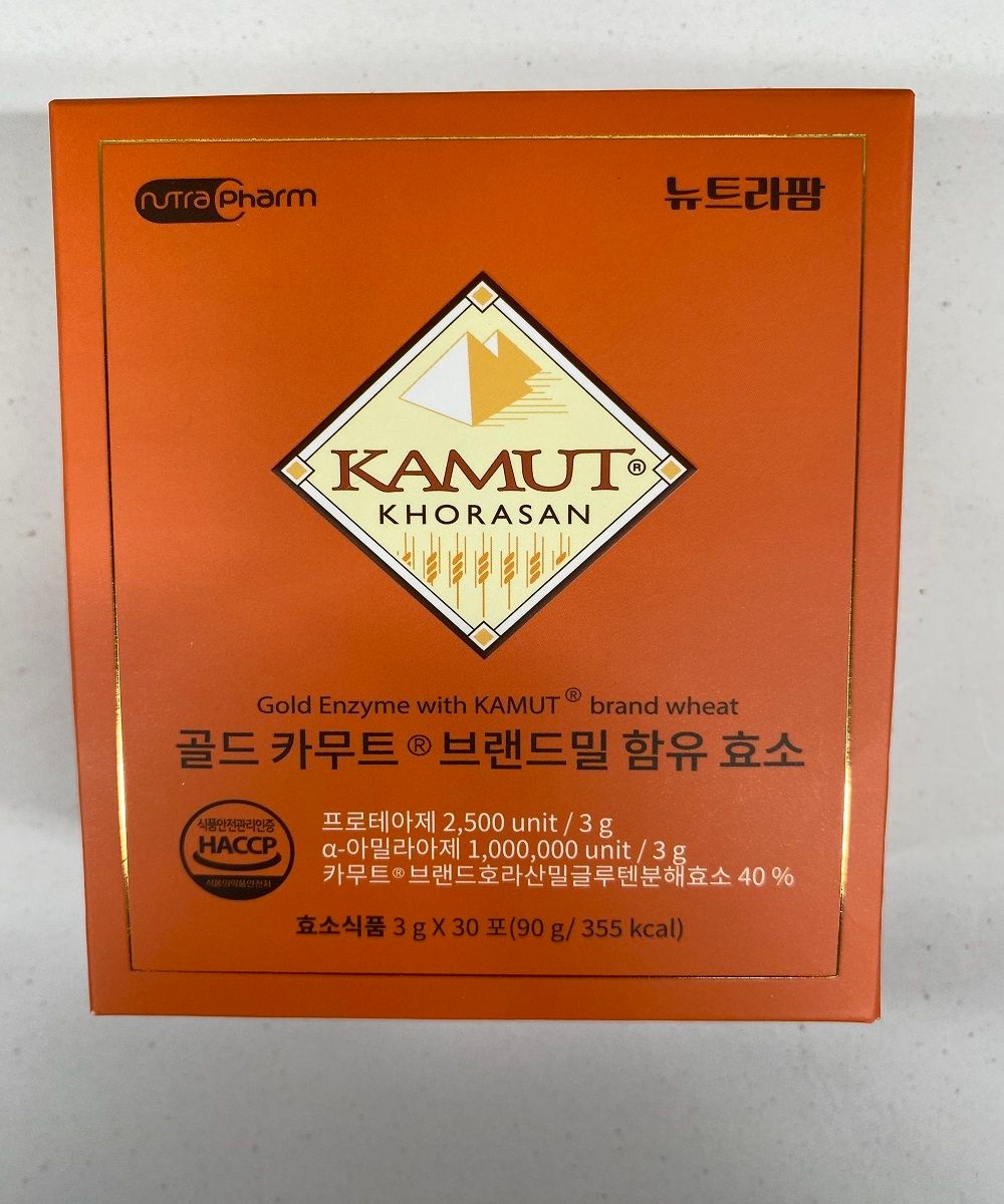 뉴트라팜 골드 카무트 브랜드밀함유 효소 30포 (1663)