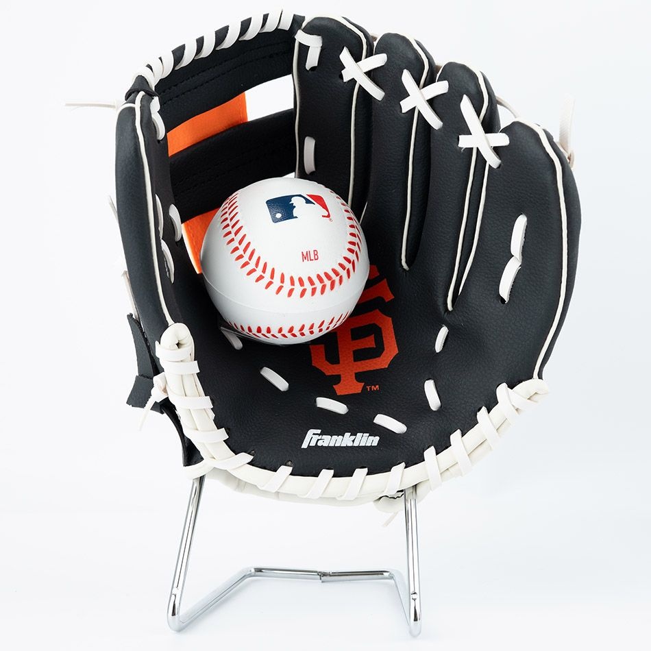 프랭클린 어린이 야구글러브 MLB SF 샌프란시스코 자이언츠 9.5인치 우투 안전야구공 포함